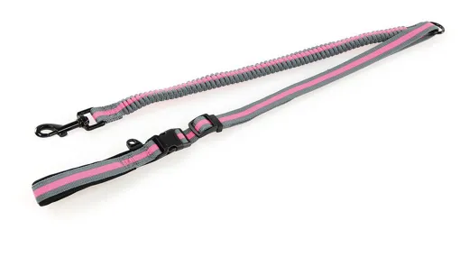 TrendLine Leine elastisch Grau/Pink
