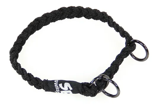 swisspet Halsband geflochten Schwarz