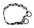 swisspet Halsband geflochten Schwarz/Grau