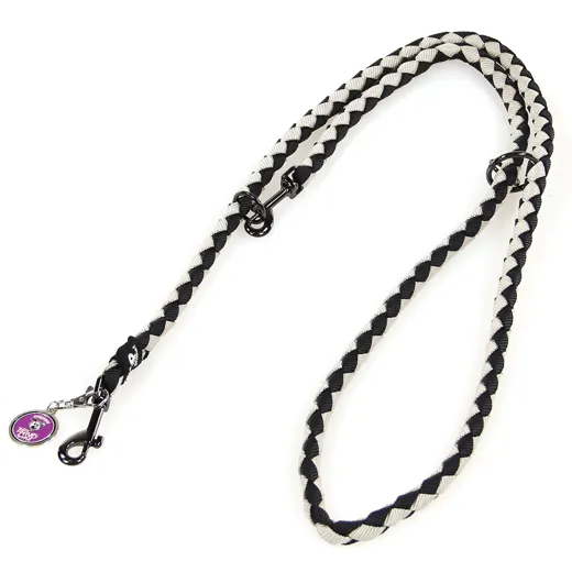 TrendLine Führleine Diamond Schwarz/Grau