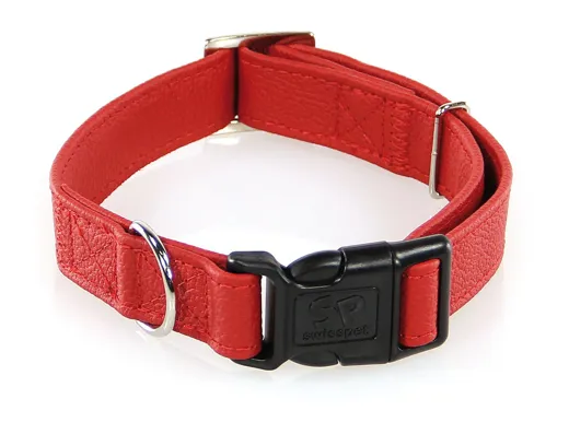 swisspet Lederhalsband Invito Rot