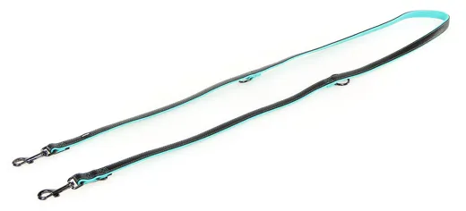 swisspet Führleine Dover Schwarz/Türkis