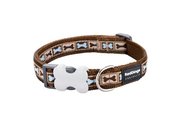 Hundehalsband Design Brauner Knochen
