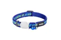 RedDingo Katzenhalsband Paisley Blue with Green