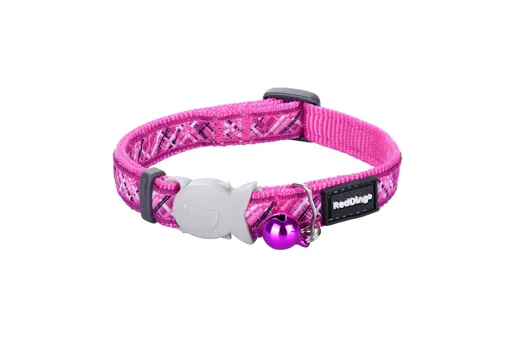 RedDingo Katzenhalsband Flanno Hot Pink