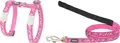 RedDingo Geschirr und Leine Flanno Hot Pink