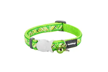 RedDingo Design Katzenhalsband Flanno Lime Grün