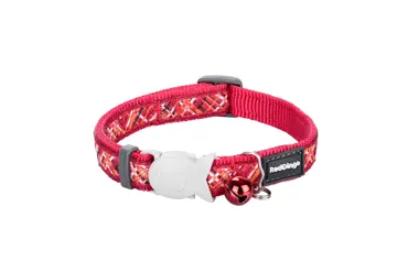 RedDingo Design Katzenhalsband Flanno Rot