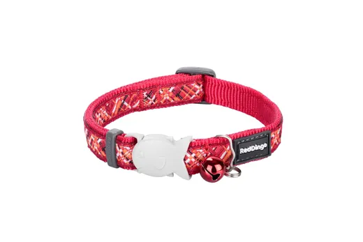 RedDingo Katzenhalsband Flanno Rot