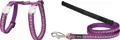 RedDingo Geschirr und Leine Daisy Chain Violett