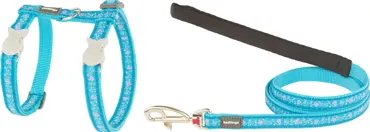 RedDingo Design Geschirr und Leine Butterfly Türkis