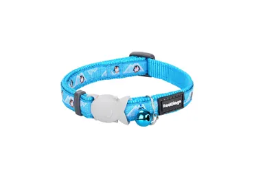 RedDingo Design Katzenhalsband Penguin Türkis
