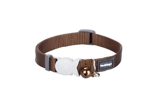 RedDingo Katzenhalsband Plain Braun