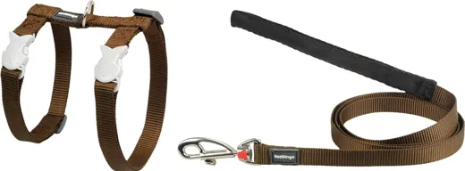 RedDingo Geschirr und Leine Classic Brown