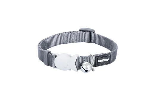 RedDingo Katzenhalsband Plain Cool Grau