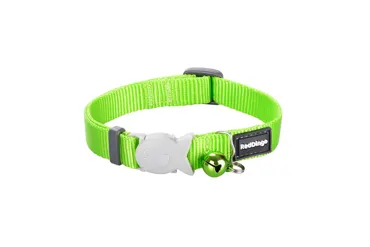 RedDingo Classic Katzenhalsband Plain Lime Grün