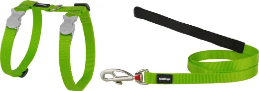 RedDingo Katzengeschirr Leine Classic Lime Grün