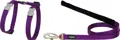 RedDingo Geschirr und Leine Classic Plain Violett