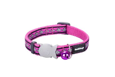 RedDingo Reflective Katzenhalsband Fisch Rosa