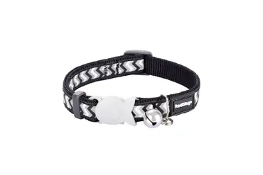RedDingo Reflective Katzenhalsband Ziggy Schwarz