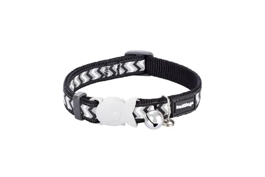 RedDingo Katzenhalsband Reflective Ziggy Schwarz