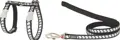 RedDingo Geschirr und Leine Reflective Ziggy Schwarz