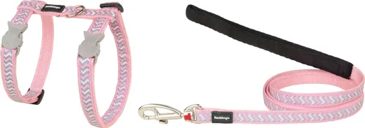 RedDingo Geschirr und Leine Reflective Ziggy Pink Rosa