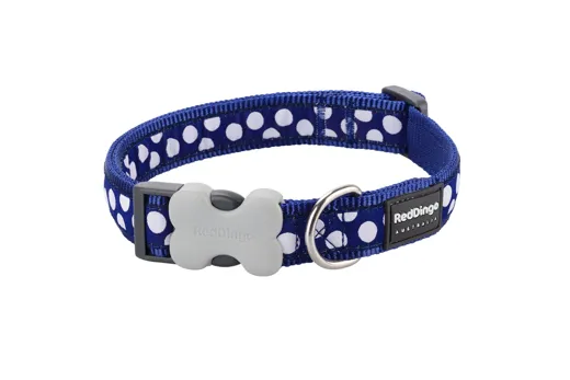 RedDingo Halsband White Spots