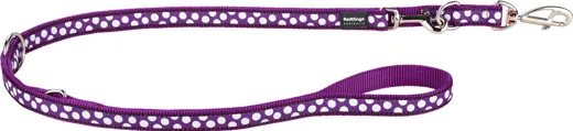RedDingo  Führleine Design White Spots on Purple