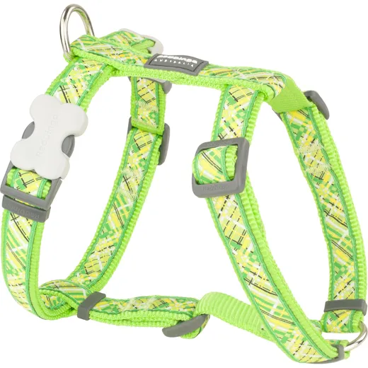 RedDingo Geschirr Design Flanno Lime Green