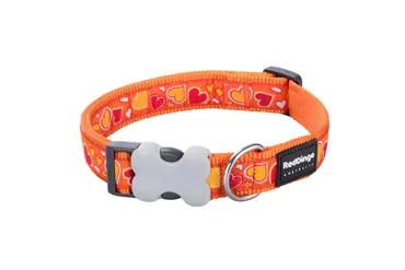 Hundehalsband Design Breezy Love Orange