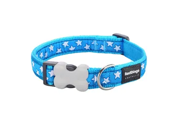 Hundehalsband Design White Stars