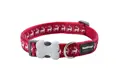 RedDingo Halsband Design Reindeer Red