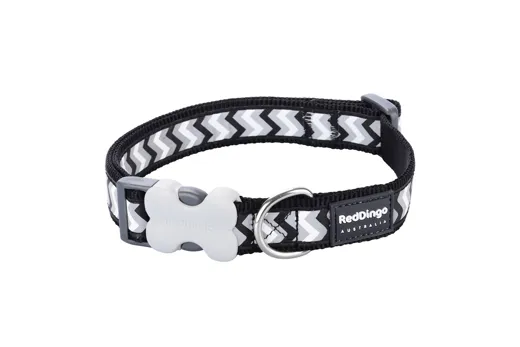 RedDingo Halsband Design Reflective Ziggy Black