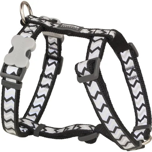 RedDingo Geschirr Design Reflective Ziggy Black