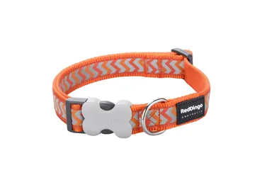 Hundehalsband Reflective Ziggy Orange