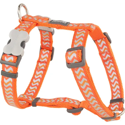 RedDingo Geschirr Design Reflective Ziggy Orange