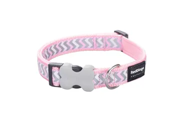 Hundehalsband Reflective Ziggy Rosa