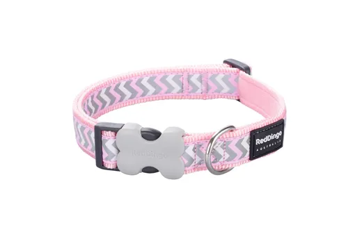 RedDingo Halsband Design Reflective Ziggy Pink
