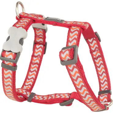 Geschirr Reflective Ziggy Rot