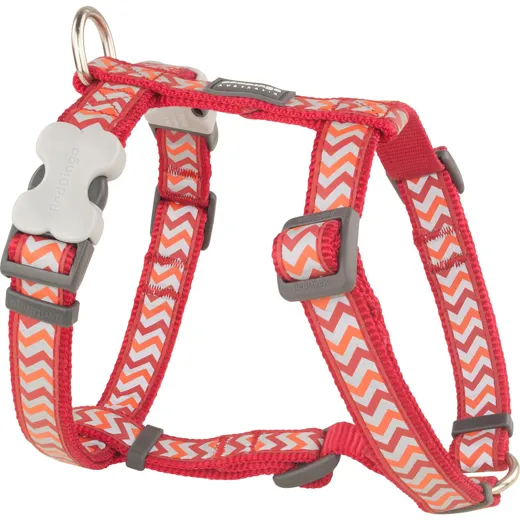 RedDingo Geschirr Design Reflective Ziggy Red