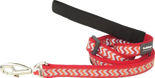 RedDingo Führleine Design Reflective Ziggy Red