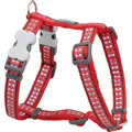 RedDingo Geschirr Reflective Bones Red
