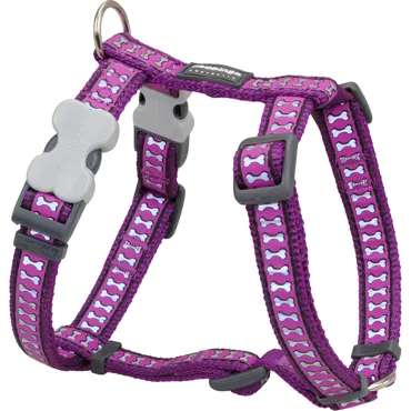 Geschirr Reflective Bones Violett