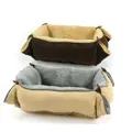 Hundebett in Grau und Braun