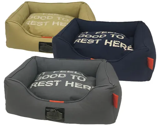 Eckiges Hundebett Katzenbett mit hohem Rand