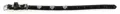 TrendLine Deluxe Halsband 3 Herzen Schwarz