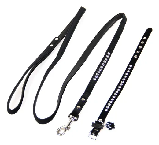 TrendLine katzen-&Hundehalsband & Leine Set Azure