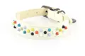 TrendLine Lederhalsband Mastermind Weiss