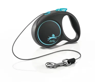 Black Design Seil-Rollleine Blau